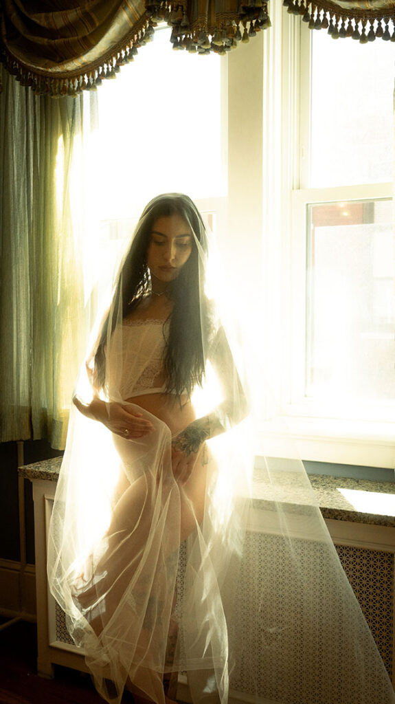 Bridal Boudoir photos shoot of bride to be