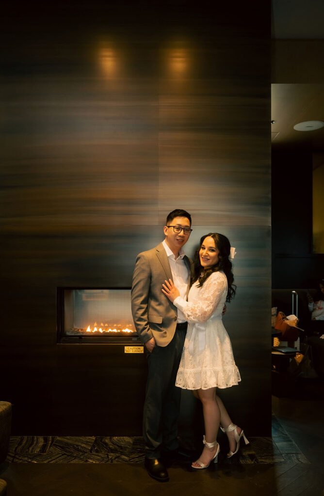 Engagement at the Oaklander Hotel in Oakland Pittsburgh