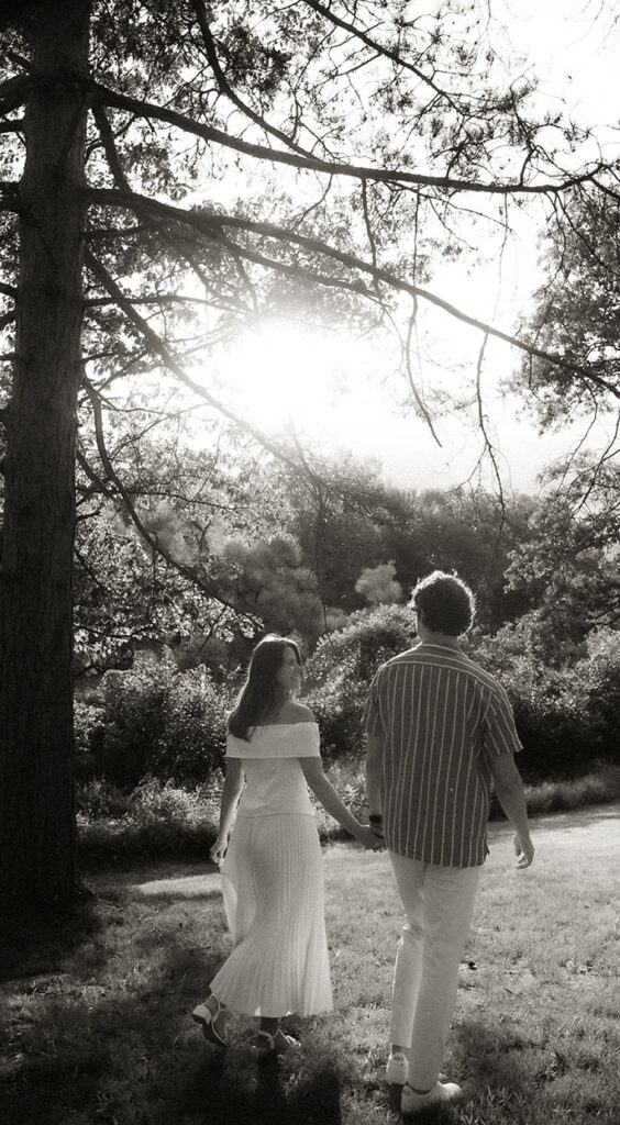 Film-inspired engagement photos