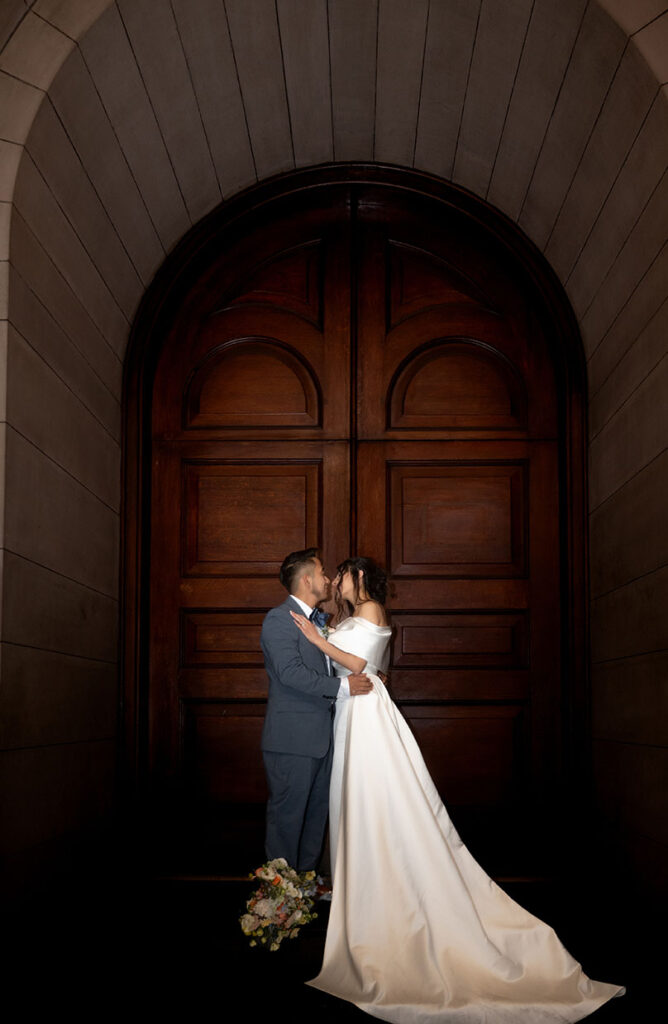Bride and Groom at Allegheny Courthouse