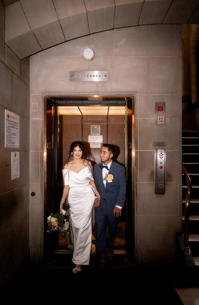 Bride and Groom at Allegheny Courthouse
