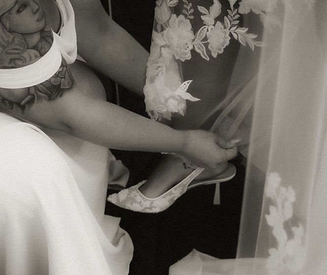 Bride Getting Ready at Hotel Monaco