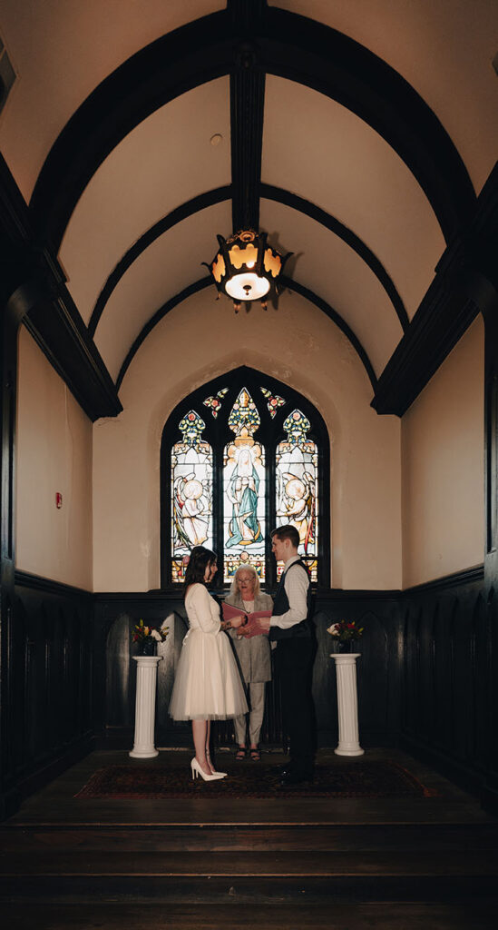 Wedding Ceremony at Mansion on fifth.