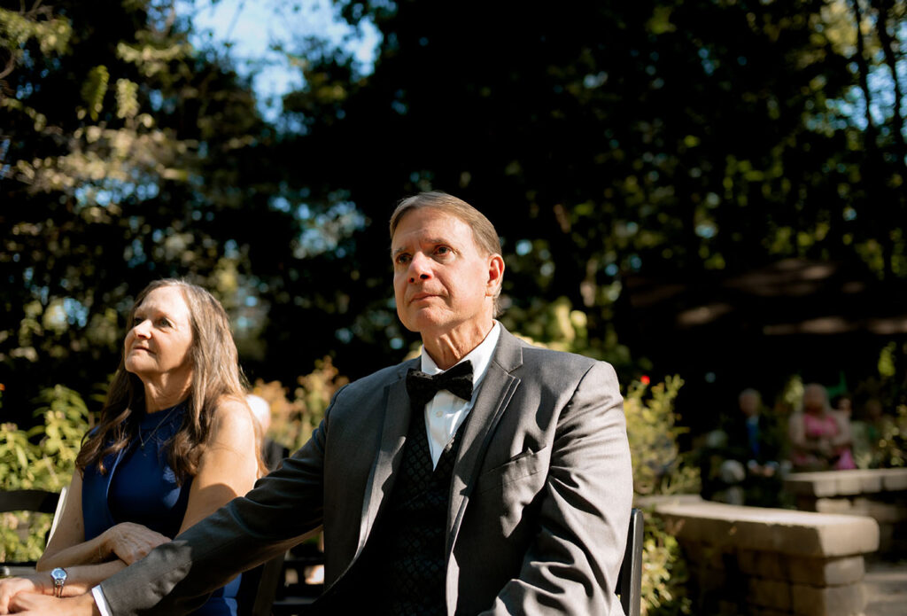 Guests during the wedding ceremony in a Pittsburgh Wedding 