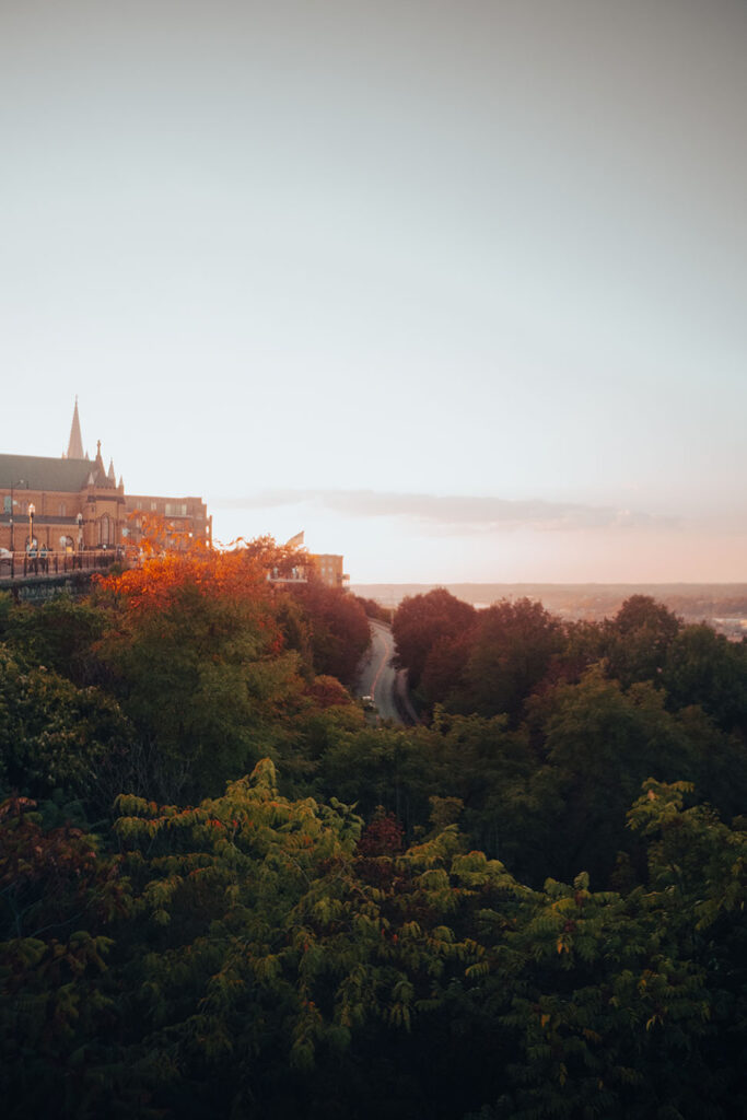 Fall in Pittsburgh in Mt. Washington Grandview Overlook