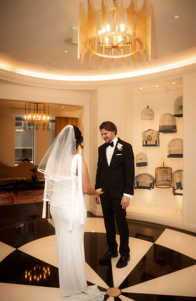 Aida and Zachery sharing their winter first look inside the Kimpton Hotel Monaco in Downtown Pittsburgh.