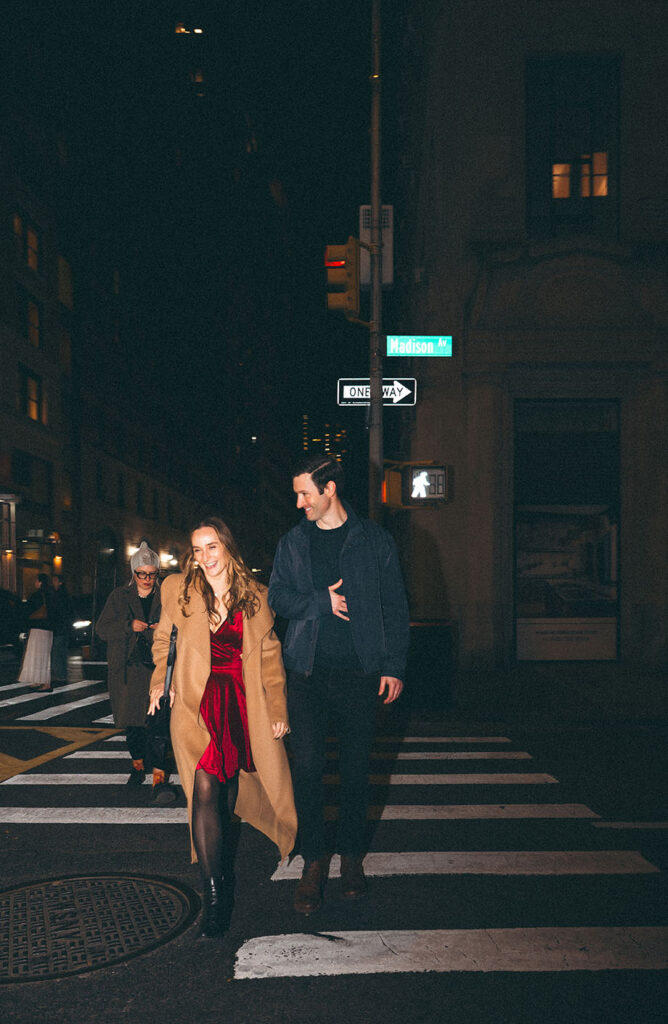 Cinematic & editorial engagement photos NYC