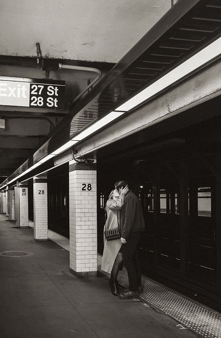 Artistic engagement photos New York City