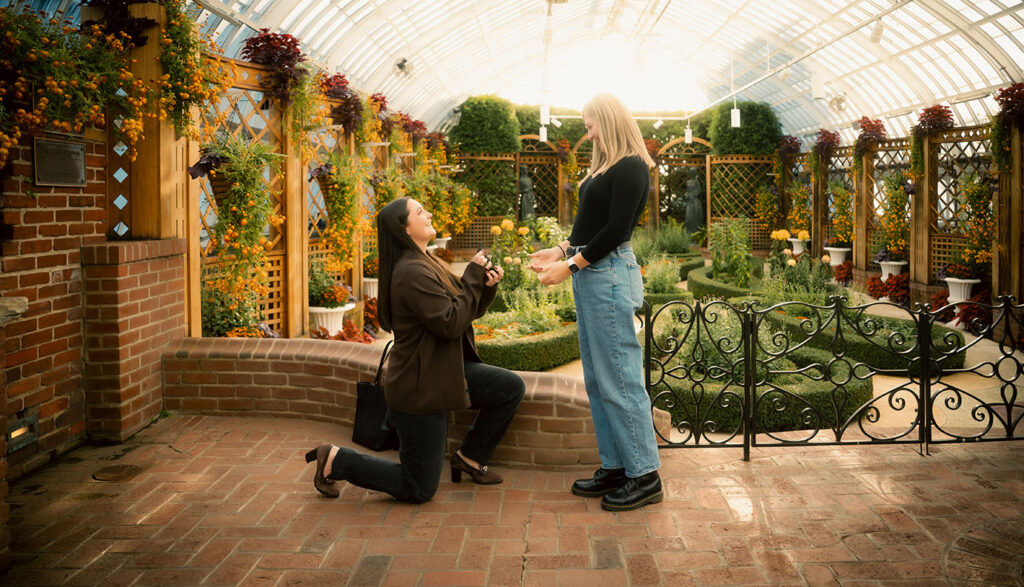 Wedding Proposal at Phipps Conseervatory