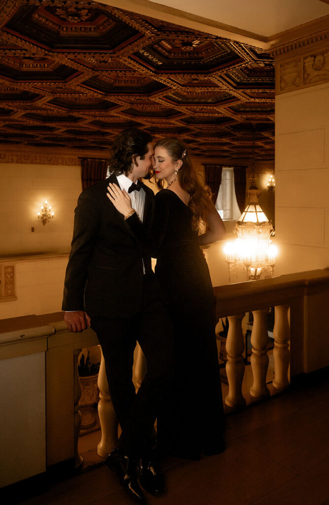Intimate first look moment during a Pittsburgh courthouse wedding day