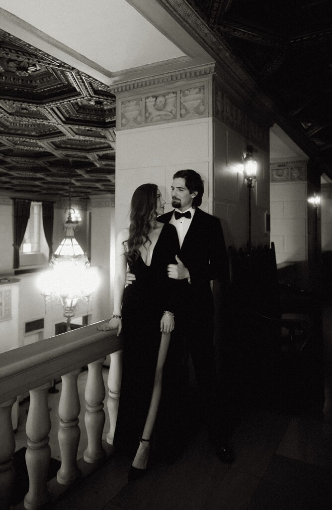 Editorial first look photography at a historic Pittsburgh hotel