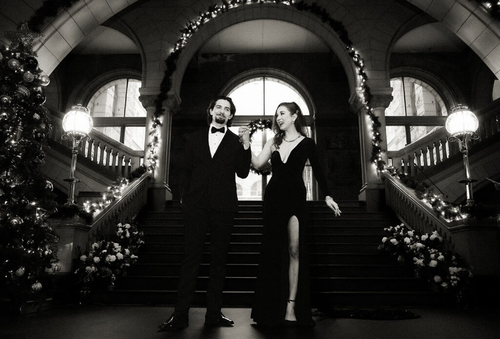 Pittsburgh courthouse wedding ceremony inside a historic landmark