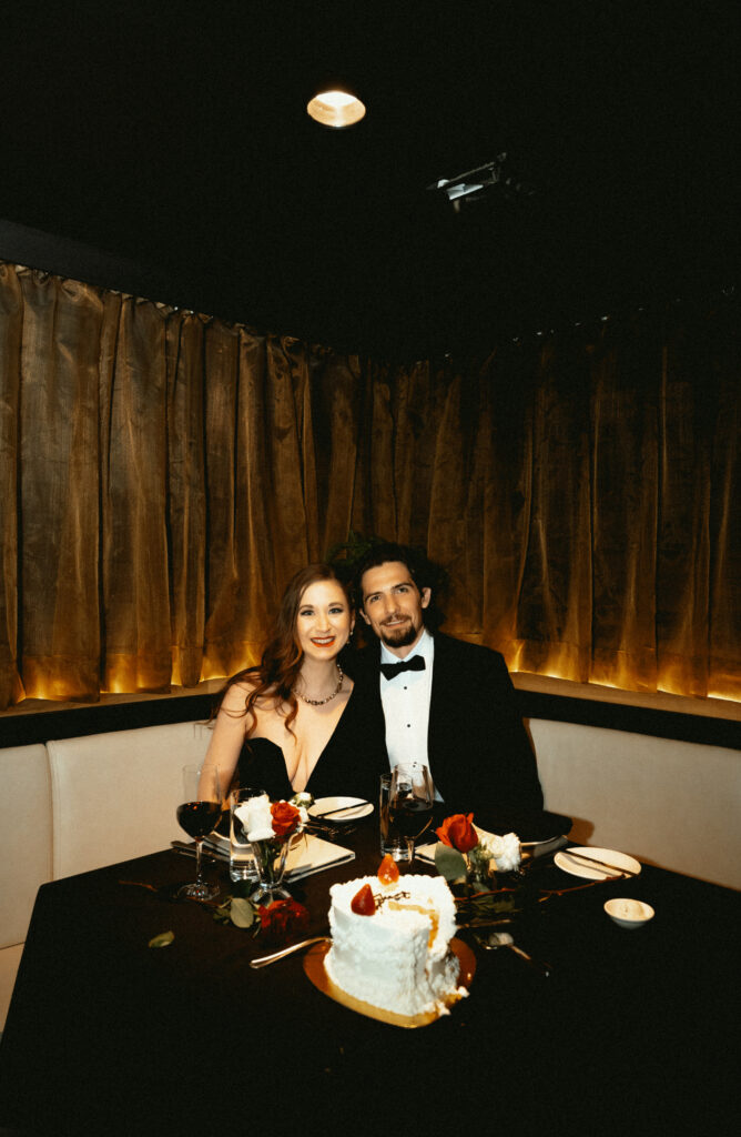 Luxury intimate wedding dinner at Monterey Bay in Pittsburgh