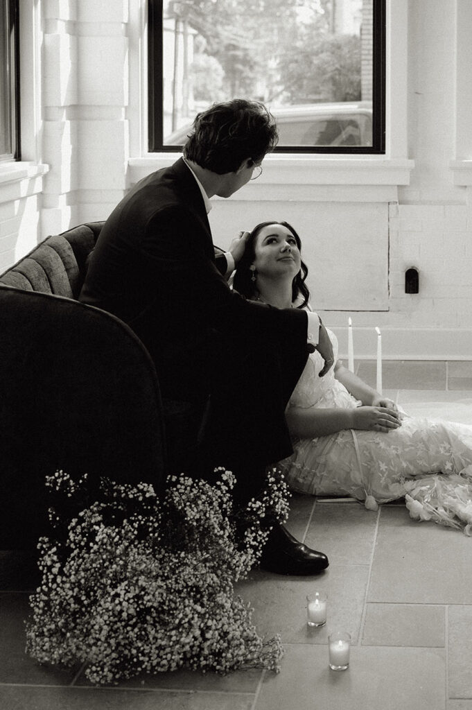 intimate newlywed moment documentary wedding photography Pittsburgh