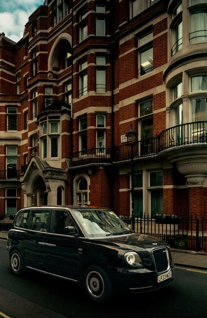 Cab in a London Street