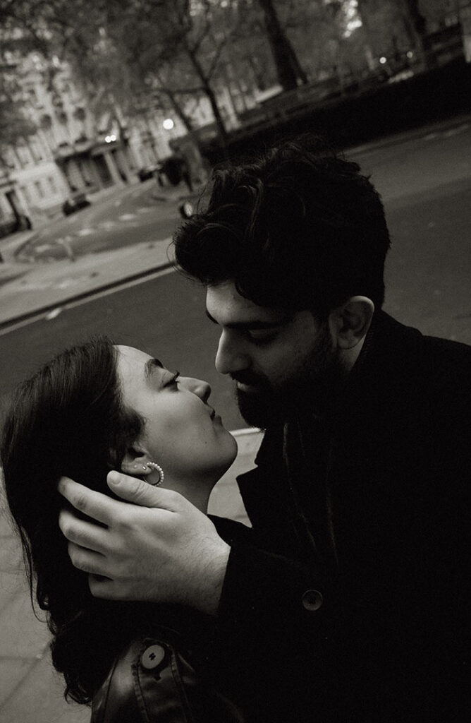 Film photography of couples in London
