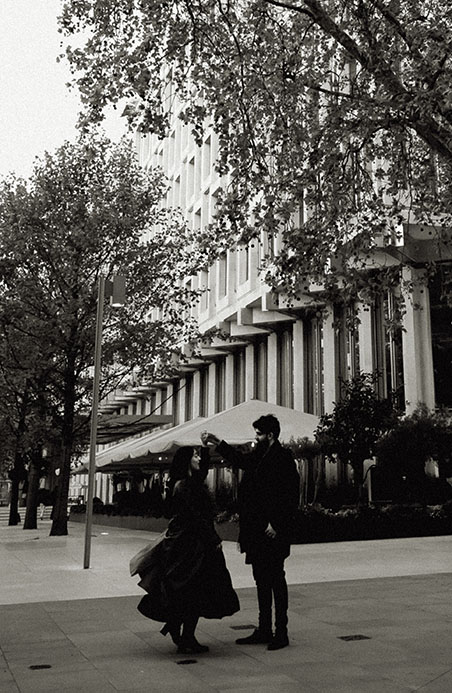 Luxury editorial couple photography in Mayfair London