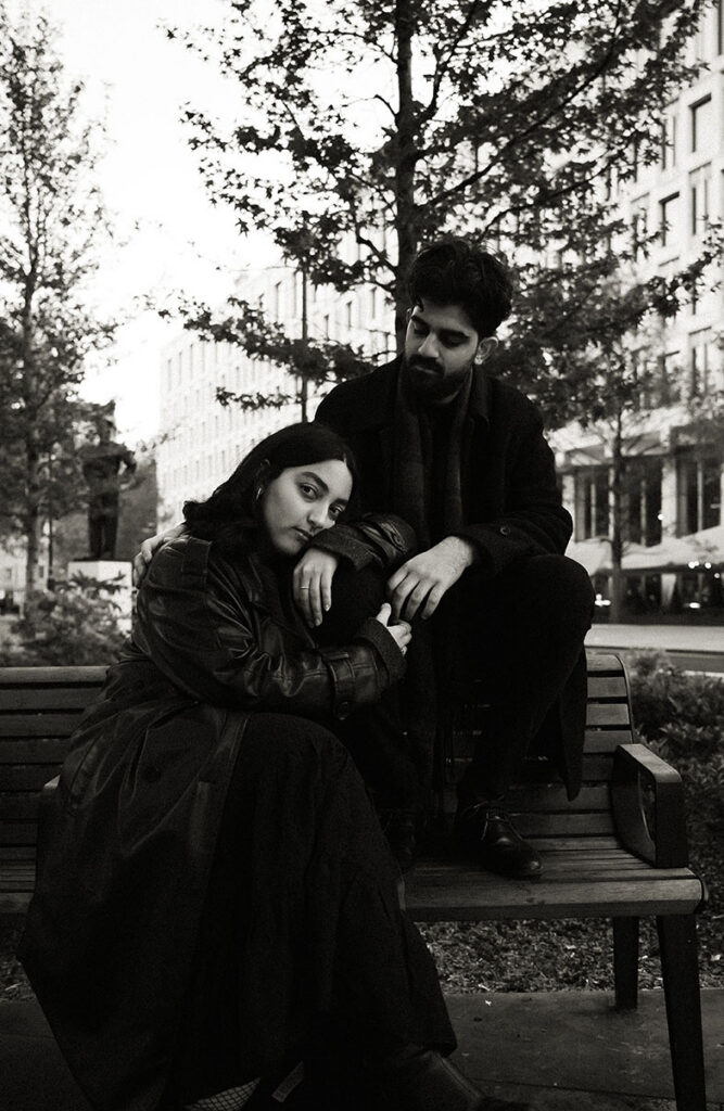 Editorial couple photography session in Mayfair London