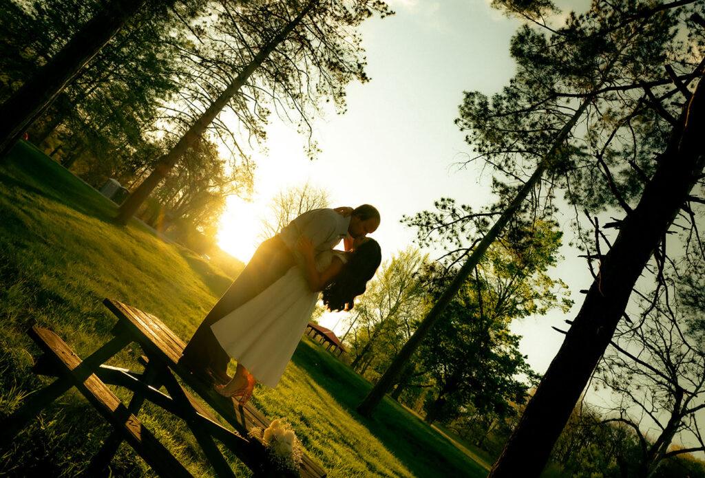 Sunset engagement photos at North Park