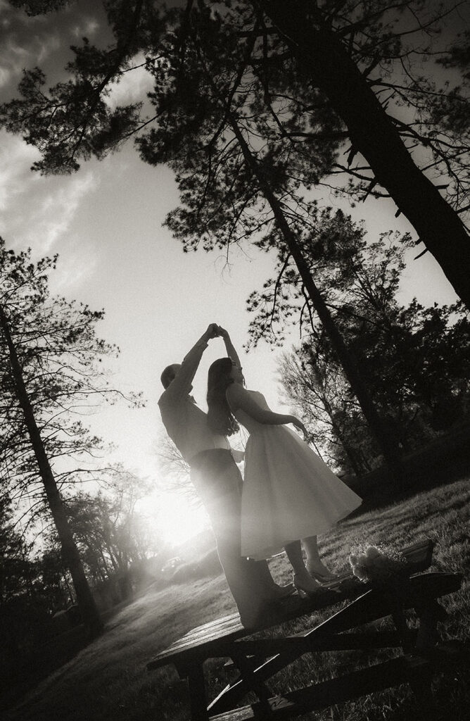 Editorial engagement portraits in North Park Pennsylvania
