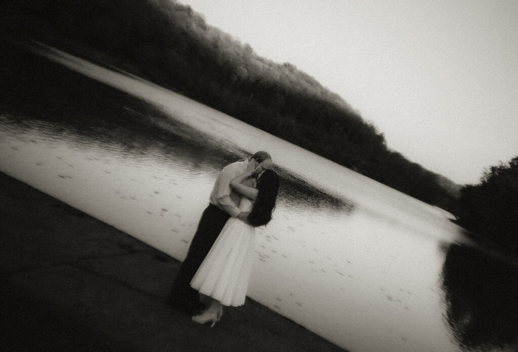 Film inspired engagement photos in Pittsburgh