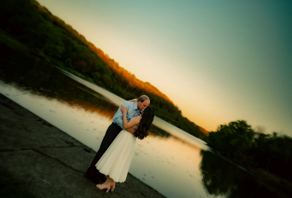 Romantic North Park engagement session