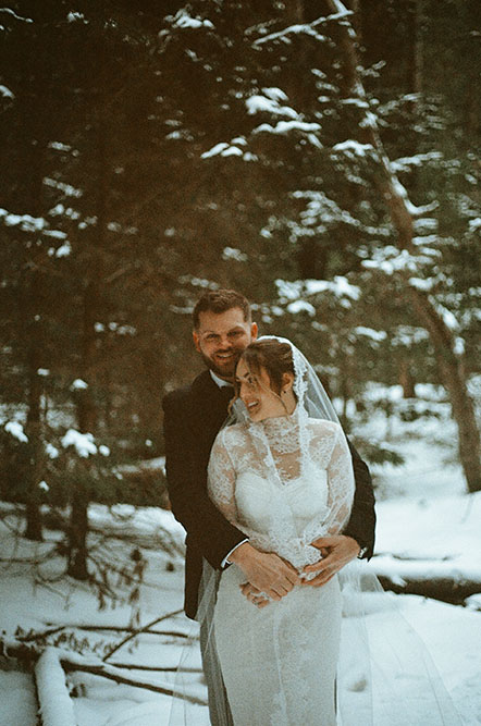 Couple photographed on Kodak film in Pittsburgh