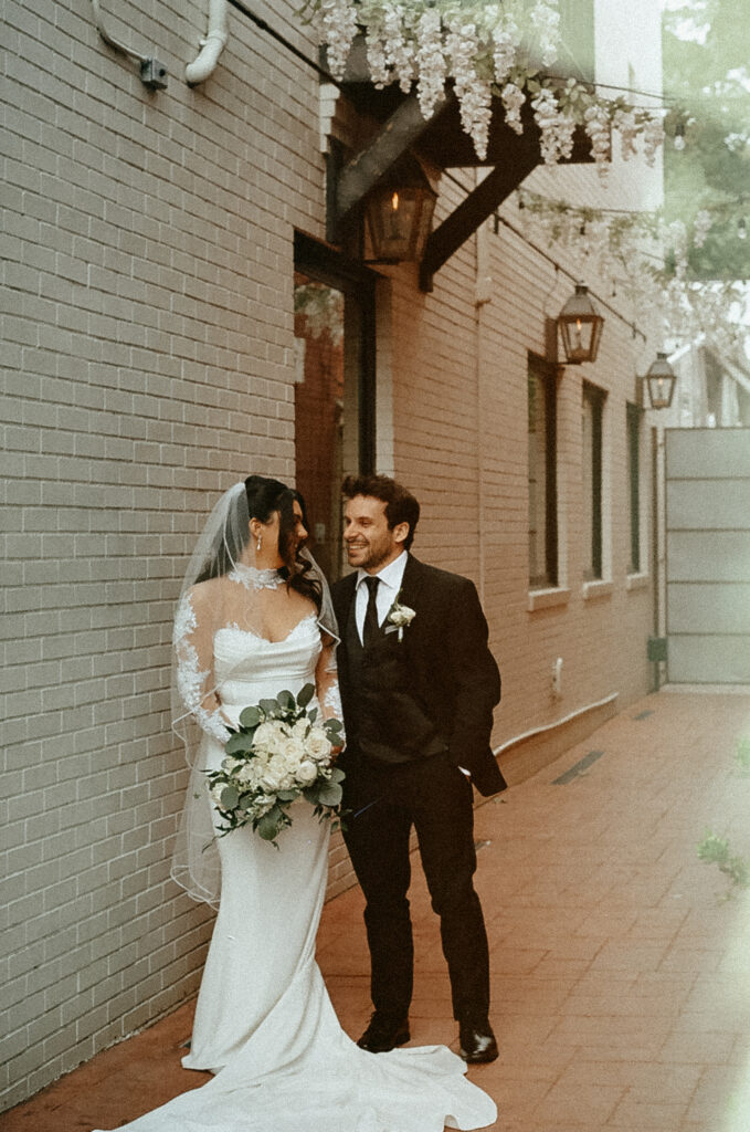 Pittsburgh courthouse wedding photographed on film