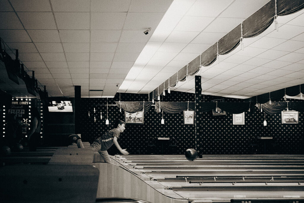 Candid moments of people enjoying an evening at Arsenal Bowl Pittsburgh