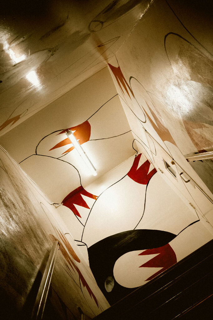 Warm lighting and vintage character inside Arsenal Bowl Pittsburgh